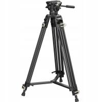 TRIPOD SMALLRIG AD-01 CZARNY STATYW 3 SEKCYJNY ALUMINIOWY MOCNY 85-186cm