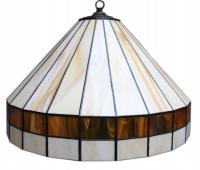 Lampa wisząca Tiffany Art Deco Beż Brąz