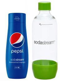 Sodastream zestaw butelka JET 1l do saturatora + syrop pepsi 440 ml