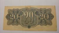 Banknot Czechosłowacja 20 koron 1944 stan 3+