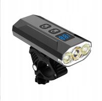 MOCNA LAMPKA ROWEROWA PRZEDNIA LED 3000*2mAh LATARKA