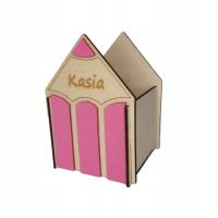 Pudełko, kubek na kredki i długopisy, organizer