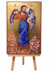 MAJK ikona religijna JEZUS CHRYSTUS DOBRY PASTERZ 20 x 30 cm