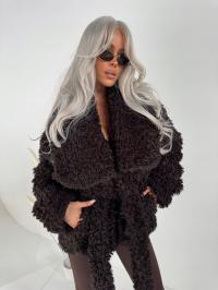 KURTKA FUTERKO LAMANUEL DRAMATIC CZEKOLADA