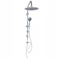 ZESTAW PRYSZNICOWY KOLUMNA DESZCZOWNICA 20 NATRYSKOWY PÓŁKA NA MYDŁO ESTIVA