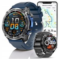 Smartwatch мужские - часы меню RU GPS Amoled диктофон водоотвод - 860mAh