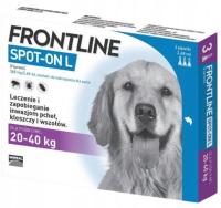 Frontline Spot-on L krople na pchły i kleszcze DLA PSA 20-40 kg 3x2,68 ml