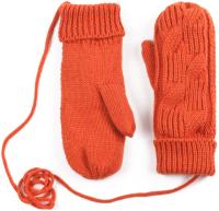 Rękawiczki jednopalczaste damskie Manchester - na sznurku Pomarańczowy