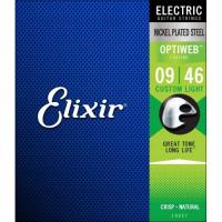 Elixir 19027 Optiweb Custom Light 9-46 struny do gitary elektrycznej