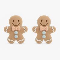 Kolczyki sztyfty świąteczne ciasteczka pan ciastek pierniczek na święta