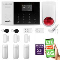 Alarm bezprzewodowy WiFi + GSM 4G LTE z aplikacją TUYA , HUXGO HXA005 4G