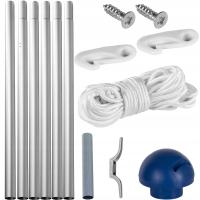 ФЛАГШТОК 6,5 М ДЛЯ ФЛАГШТОКА ФЛАГШТОК ИЗ АЛЮМИНИЯ