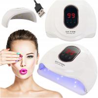 LAMPA DO PAZNOKCI UV hybryd żeli SUN 19 MINI LCD DUAL LED 72W USB manicure