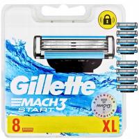 Gillette Mach 3 лезвия заправки бритвы лезвия Mach3 8 шт