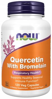 NOW Quercetin with Bromelain Kwercetyna Bromelaina TRAWIENIE ODPORNOŚĆ 120k
