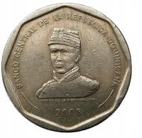 DOMINIKANA 25 PESOS 2008 WOJSKOWY - LUPERON OKOLICZNOŚCIOWA