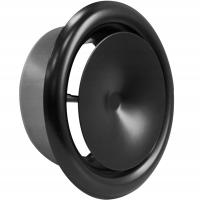 ANEMOSTAT metalowy nawiewny VBS 250 kratka zawór Czarny mat FIXO