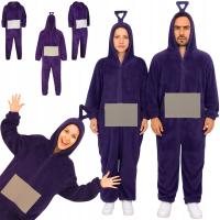 STRÓJ PIŻAMA ONESIE KIGURUMI TELE TUBIŚ KOMBINEZON MIŚ PLUSZ S M 158 164