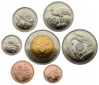 ПАПУА-НОВАЯ ГВИНЕЯ НАБОР 7 МОНЕТ 1 TOEA - 2 КИНОТЕАТРЫ 2004-2014 ЖИВОТНЫЕ UNC