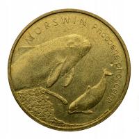 2 złote 2004 r. - Zwierzęta świata - Morświn
