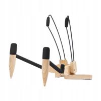 Mini stojak na gitarę Akcesoria do ukulele Drewniany stojak 31x25x32.5cm jasnobrązowy