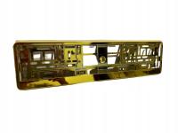 RAMKI NA REJESTRACJE METALIZOWANE ZŁOTY CHROM