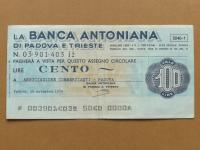 Włochy 100 Lire 1976 *BANCA ANTONIANA *st. 3+