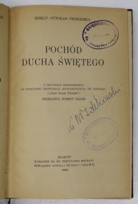 POCHÓD DUCHA ŚWIĘTEGO Prohaszka 1939 BDB