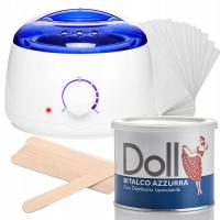 DOLL Xanitalia Zestaw PODGRZEWACZ wosk do depilacji w puszce BITALCO PASKI