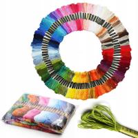 Вышивка крестиком прочный многоцветный яркий цвет 100 нитей для вышивки