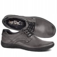 BRILU POLISH LEATHER CASUAL МУЖСКАЯ ПОВСЕДНЕВНАЯ ОБУВЬ EDGAR GREY