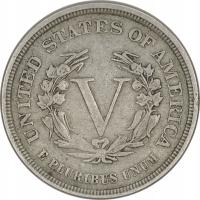 7.fur.USA, 5 CENTÓW 1883 bez 'CENTS'