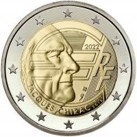 Francja 2 euro 2022 - Jacques Chirac