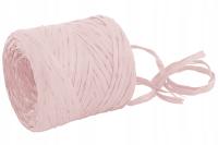Рафия синтетическая лента шнурок 1 см/200 м цвет пыльно-розовый
