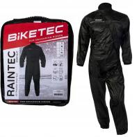 BIKETEC BT7830XL kombinezon przeciwdeszczowy jednoczęściowy czarny XL