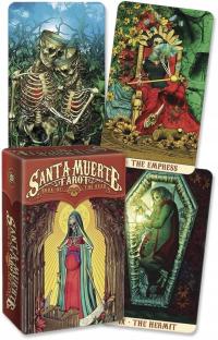 KARTY DO GRY TAROTA ZESTAW KART DO WRÓŻENIA SANTA MUERTE MINI TAROT