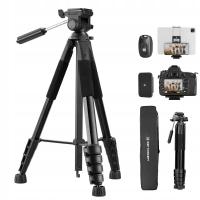 TRIPOD STATYW DO TELEFONU APARATU GŁOWICA filmowania uchwyt pilot BLUETOOTH