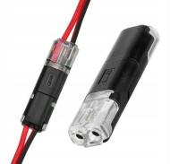 Электрический штуцер небольшой 2P разъем Быстроразъемный разъем светодиодный штифт 2 Pin