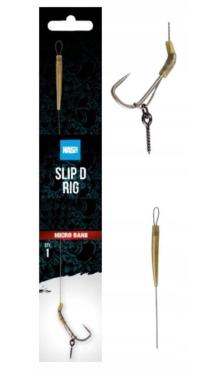 Przypon Nash Slip D Rig Size 4 25lb Micro Barb 1szt. T6408