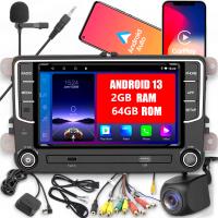 Radio samochodowe ALLNOEL VW Car Radio Android AUTO / CarPlay / 2G+64G 2-DIN + KAMERA COFANIA DO RADIA 12 LED