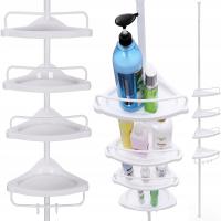 Półka regał łazienkowy teleskopowy pod prysznic wannę REGULOWANY