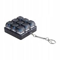 Keyboard Fidget Toy Przenośny przycisk klucza Lekka kieszeń Rozmiar czarny