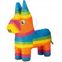 Piniata urodzinowa OSIOŁEK OSIOŁ DONKEY TĘCZOWY MAGICZNY XXL + GRATISY