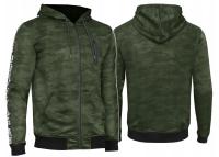BLUZA MĘSKA DRESOWA SPORTOWA TRENINGOWA MIL-TEC Z KAPTUREM WOODLAND