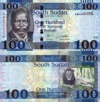 # SUDAN POŁUDNIOWY - 100 FUNTÓW - 2019 - P-15d UNC