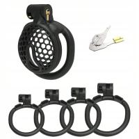 МИНИ ПЛОСКАЯ КЛЕТКА ДЛЯ ПЕНИСА ЧЕРНЫЙ ПОЯС ЦЕЛОМУДРИЯ ЦЕЛОМУДРИЕ КЛЕТКА