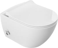Miska WC z bidetem Rimless 51x36x32cm +bateria ciepła zimna /woda +deska