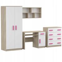 Zestaw młodzieżowy system SMYK III z biurkiem 2/6/8/9 SB PRODUCENT