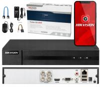 MONITORING REJESTRATOR HIKVISION 4CH DO 2MPX AHD TVI DVR-4CH-1MP APLIKACJA