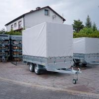 Автомобильный прицеп заслав 300X150 тандем с брезентом и стойкой 185 см